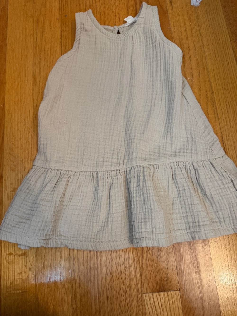 Burt's Bees Baby Cream Muslin Sleeveless Romper